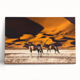 Black and white photograph of an African landscape on large stretched canvas, ideal for kitchen wall art or bedroom ambiance.