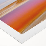 Art Deco poster of a Tunisian landscape in muted earth tones on rolled canvas, suitable for dining room decor.