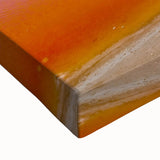 Large art of a black and white Tunisian landscape on stretched canvas, suitable for bedroom wall decor.