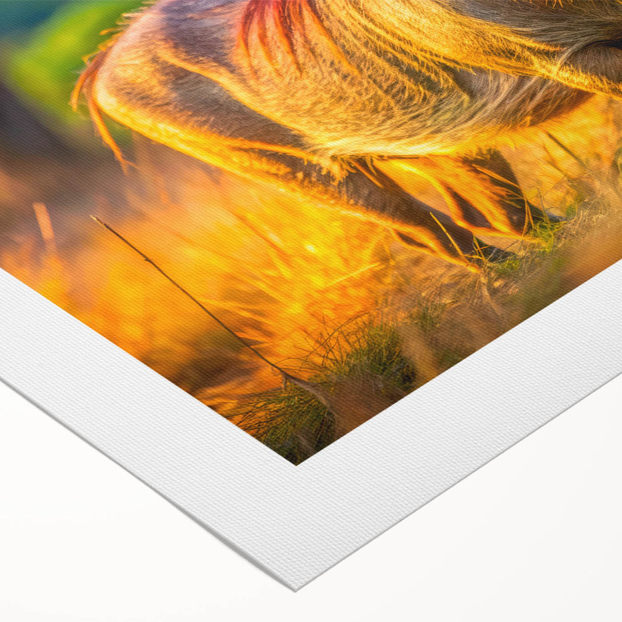 Art deco poster of a Zambian landscape in muted earth tones on rolled canvas, suitable for dining room decor.
