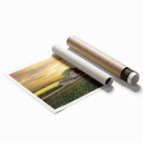 Extra large rolled print depicting vibrant floral scenery of Bangladesh, ideal for classy bathroom wall art.