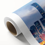 Art Deco poster of Beijing scenery in muted earth tones on rolled canvas, ideal for nursery wall art.