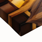 Black and white landscape art painting of Kyoto on stretched canvas, ideal for bedroom wall art.