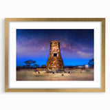 Extra large abstract art print featuring textured scenery of Korea in muted earth tones, framed in gold.