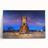 Black and white stretched canvas depicting a serene Korean landscape, ideal for kitchen wall art or bedroom ambiance.