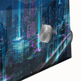 Large abstract wall art on acrylic glass featuring neutral and earth tones, ideal for dining room ambiance.