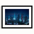 Extra large abstract art print of a vibrant Malaysian landscape in a black frame, ideal for living room decor.