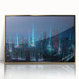 Large art print of a Malaysian landscape in muted earth tones on a framed acrylic, suitable for modern art wall decor.