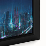 Extra large black wall art featuring a textured Malaysian landscape in vibrant colors, framed canvas.