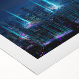 Art deco poster featuring a serene Malaysian landscape in soft pastel shades on rolled canvas.