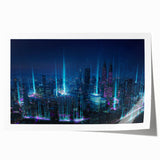 Extra large rolled print of a Malaysian landscape with vibrant greenery and floral elements.