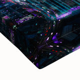 Black and white landscape art painting of a Malaysian scenery on stretched canvas, suitable for bedroom wall art.