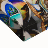 Large art of a black and white Maldives landscape on stretched canvas, suitable for bedroom wall decor.