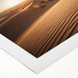 Art deco poster of a Mongolian landscape in muted earth tones on rolled canvas, suitable for dining room decor.