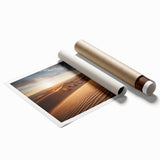 Extra large rolled print of a floral art scene in Mongolia, with muted earth tones, suitable for classy bathroom wall art.