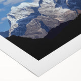 Art deco poster of a serene Nepalese landscape in soft earth tones on rolled canvas, suitable for dining room decor.