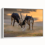 Vintage poster art depicting a colorful Pakistani landscape on an extra large framed canvas, ideal for living room decor.