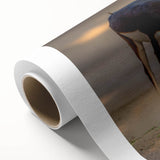 Art deco poster of a Pakistani landscape in soft pastel shades on rolled canvas, ideal for nursery wall art.