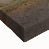 Black and white landscape art painting of a mountainous Pakistani scene on large stretched canvas.