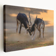 Large canvas print depicting a scenic view of a Pakistani landscape in muted earth tones, ideal for kitchen wall art.
