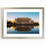 Textured abstract art print of a serene Philippine landscape in muted earth tones, framed in silver, ideal for bedroom art.