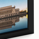 Extra large framed canvas featuring a textured, colorful Filipino landscape in black, ideal for living room decor.