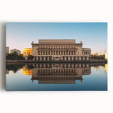 Black and white stretched canvas featuring a panoramic view of a Philippine rice terrace, ideal for kitchen wall art.