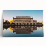 Large black and white stretched canvas featuring a serene Philippines landscape.