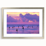 Textured abstract art print of a Sri Lankan landscape in muted earth tones on a framed silver mat, ideal for bedroom art.