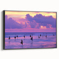 Framed canvas of a vintage-style Sri Lankan landscape in black and gray tones, ideal for bedroom wall art.