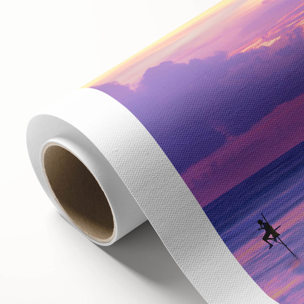 Art Deco poster of a vibrant Sri Lankan landscape on rolled canvas, ideal for nursery wall art.