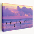 Large canvas print of a serene Sri Lankan landscape in soft green and blue tones, suitable for kitchen wall art.