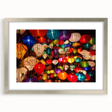 Textured art print featuring an abstract scene with earthy tones on a framed silver mat, ideal for bedroom wall decor.