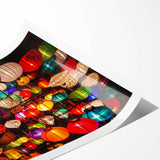 Extra large wall art featuring line art flowers in muted tones on rolled canvas, suitable for large living room decor.