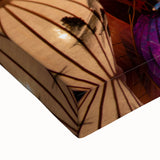 Large art of a black and white Vietnamese landscape on stretched canvas, ideal for bedroom wall decor.