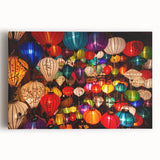 Black and white photograph of a Vietnamese landscape on large stretched canvas, suitable as kitchen wall art.