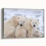 Landscape art painting of Manitoba scenery on framed canvas, featuring colorful art in vintage poster style.