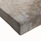 Large art of a black and white landscape painting on stretched canvas, depicting serene Manitoba scenery.