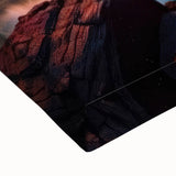 Large art of a Newfoundland landscape in black and white on stretched canvas, suitable for bedroom wall decor.