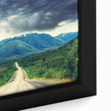 Black wall art depicting the Northwest Territories in textured color, framed canvas, ideal for living room decor.