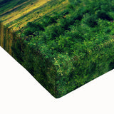 Black and white landscape art painting of Northwest Territories on stretched canvas, ideal for bedroom wall art.