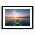 Extra large framed abstract art print featuring a colorful, textured depiction of Ontario's scenery.
