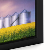 Black wall art featuring a textured, colorful abstract design on a framed canvas, ideal for living room decor.