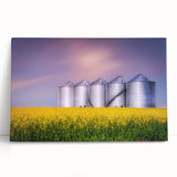 Black and white photograph of Saskatchewan scenery on stretched canvas, ideal for kitchen wall art or bedroom ambiance.