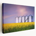 Scenic Saskatchewan landscape on large stretched canvas, featuring soft earth tones, ideal for kitchen wall art.