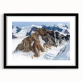 Extra large framed abstract art print depicting colorful, textured scenery of the Yukon, ideal for living room decor.