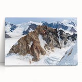 Black and white photo of Yukon scenery on large stretched canvas, ideal for kitchen wall art or bedroom decor.