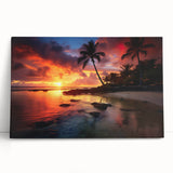 Black and white stretched canvas print of the Caribbean Bahamas coastline, suitable as large kitchen wall art.