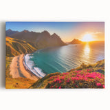 Black and white large art canvas featuring a serene Caribbean beach scene, ideal for kitchen wall art or bedroom decor.