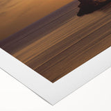 Art deco poster of a vibrant Caribbean scene on rolled canvas, suitable for dining room decor.